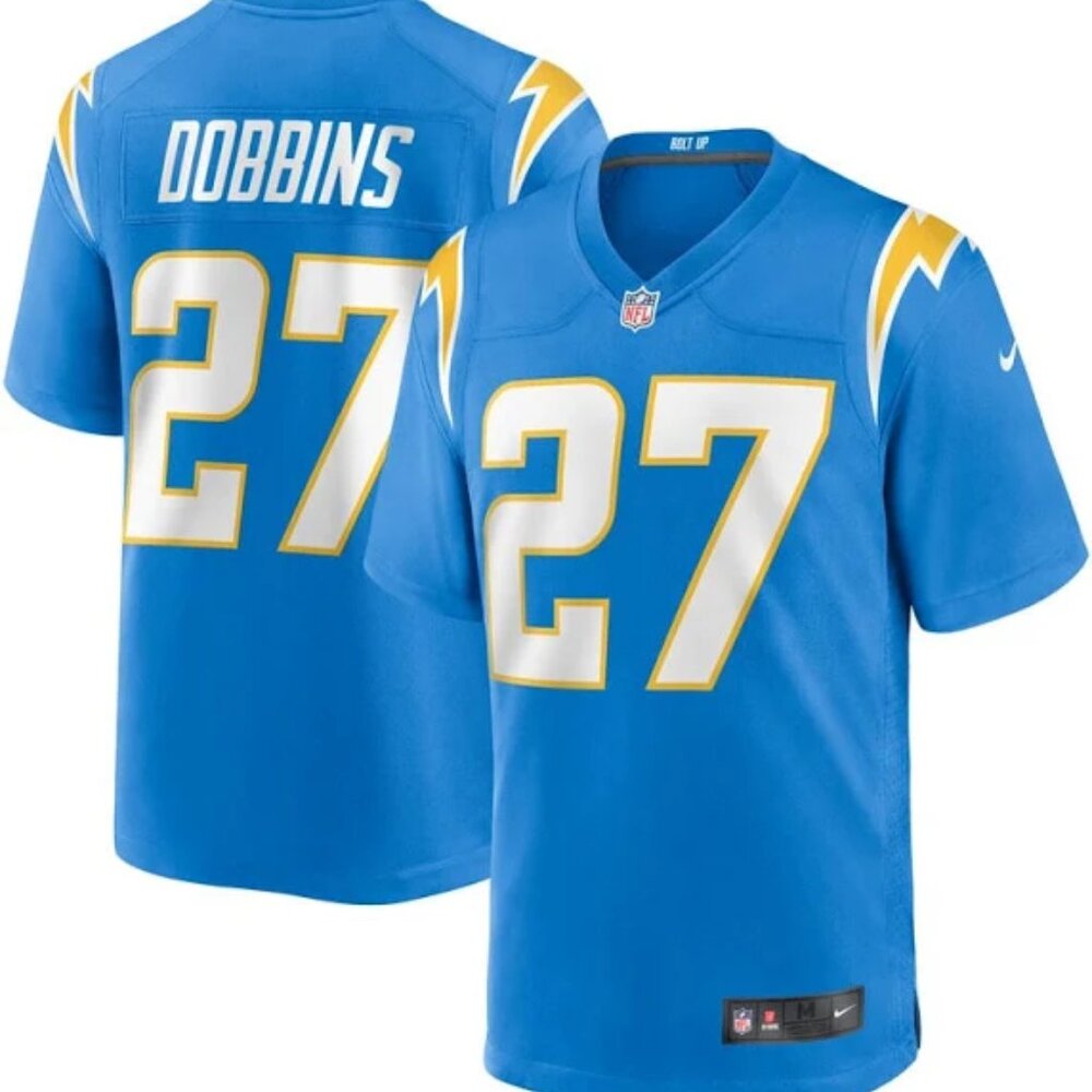 27 JK Dobbins Powder Blue Chargers Stitched Jersey